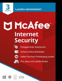 McAfee Internet Security (3 Device - 1 Jahr) ESD